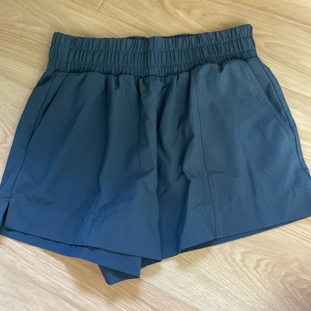 Women's Elastic Waist Shorts - Dark Blue Abercrombie and fitch